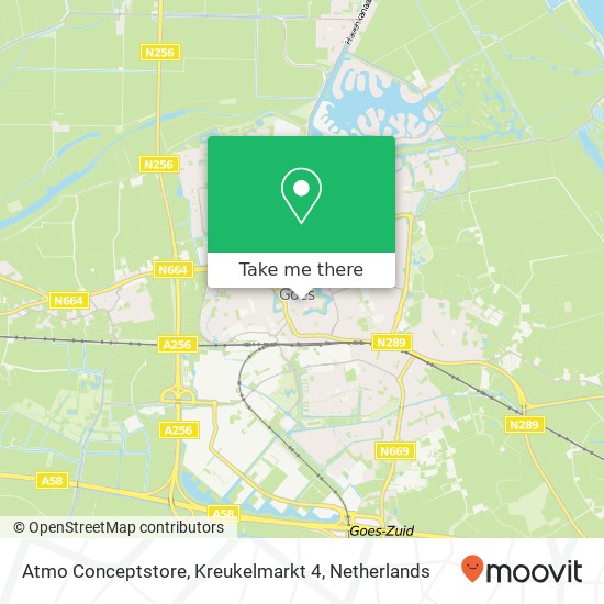 Atmo Conceptstore, Kreukelmarkt 4 map