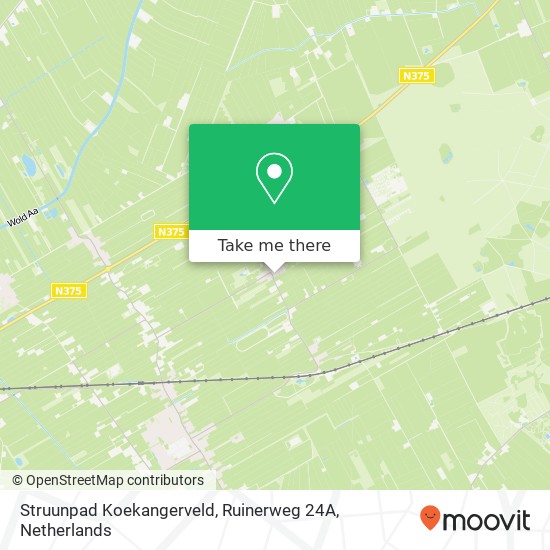 Struunpad Koekangerveld, Ruinerweg 24A map