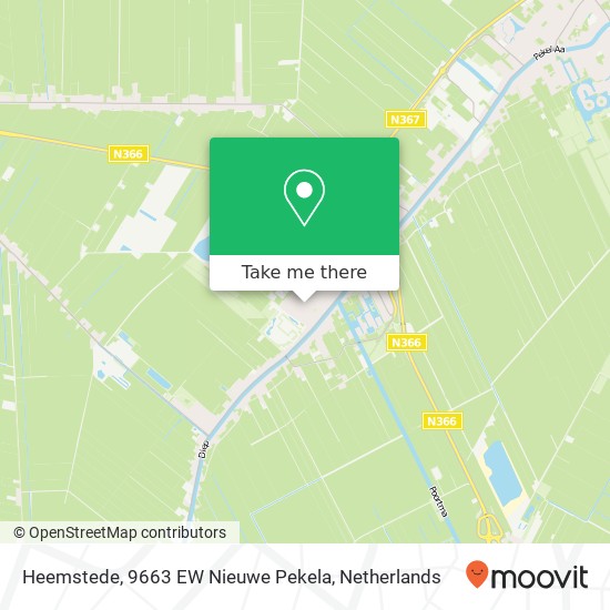 Heemstede, 9663 EW Nieuwe Pekela map