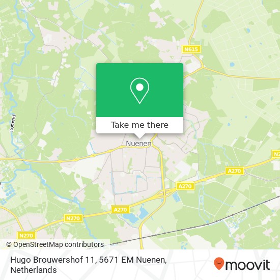 Hugo Brouwershof 11, 5671 EM Nuenen map