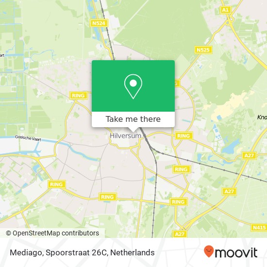 Mediago, Spoorstraat 26C Karte