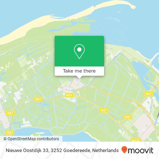 Nieuwe Oostdijk 33, 3252 Goedereede Karte