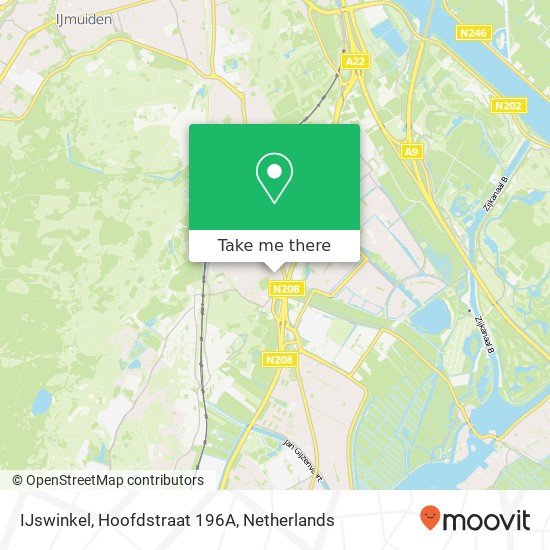 IJswinkel, Hoofdstraat 196A map