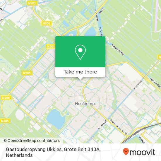 Gastouderopvang Ukkies, Grote Belt 340A map