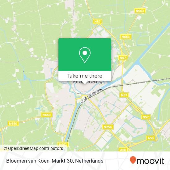 Bloemen van Koen, Markt 30 map