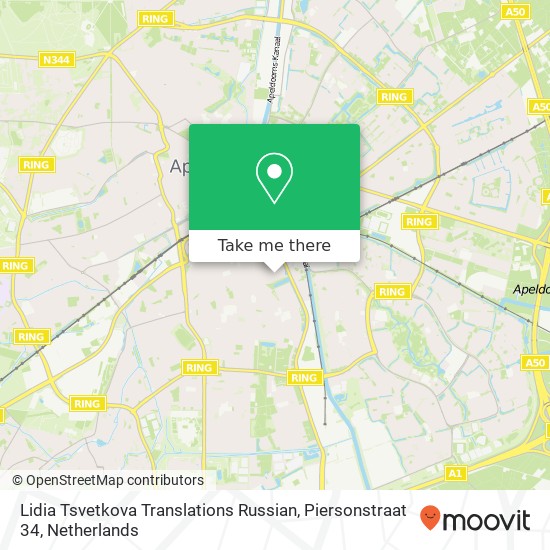 Lidia Tsvetkova Translations Russian, Piersonstraat 34 Karte