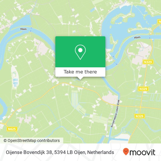 Oijense Bovendijk 38, 5394 LB Oijen map