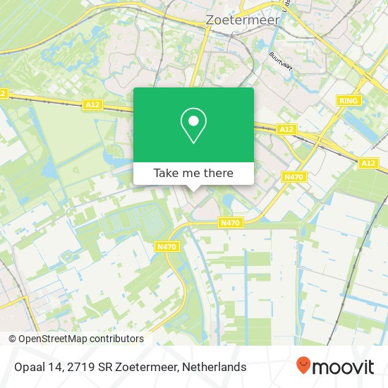 Opaal 14, 2719 SR Zoetermeer map