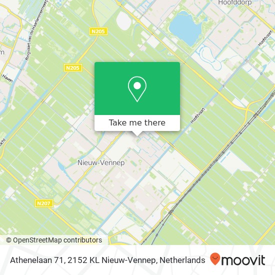 Athenelaan 71, 2152 KL Nieuw-Vennep map