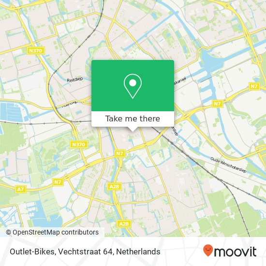 Outlet-Bikes, Vechtstraat 64 map