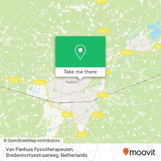 Van Panhuis Fysiotherapeuten, Bredevoortsestraatweg map