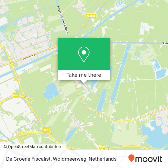 De Groene Fiscalist, Woldmeerweg map