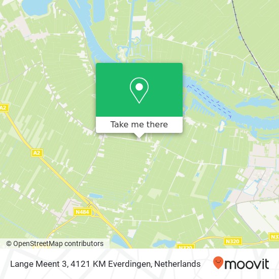 Lange Meent 3, 4121 KM Everdingen Karte