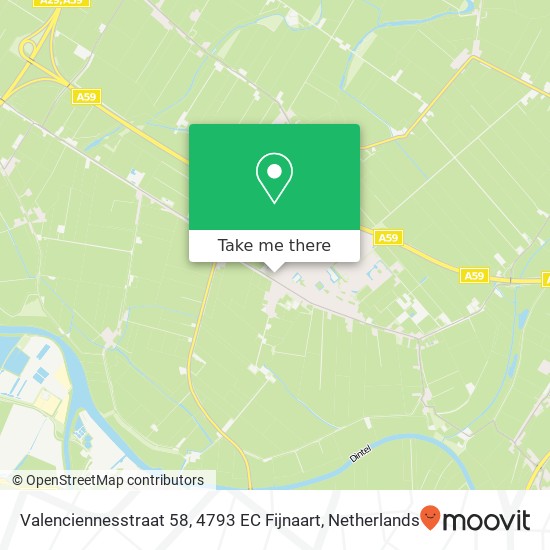 Valenciennesstraat 58, 4793 EC Fijnaart map