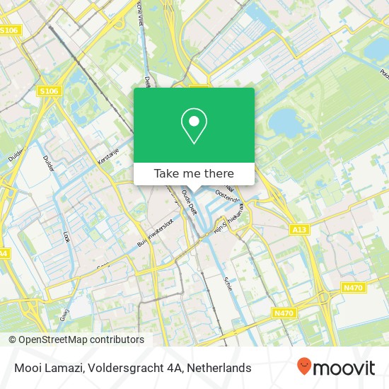 Mooi Lamazi, Voldersgracht 4A map