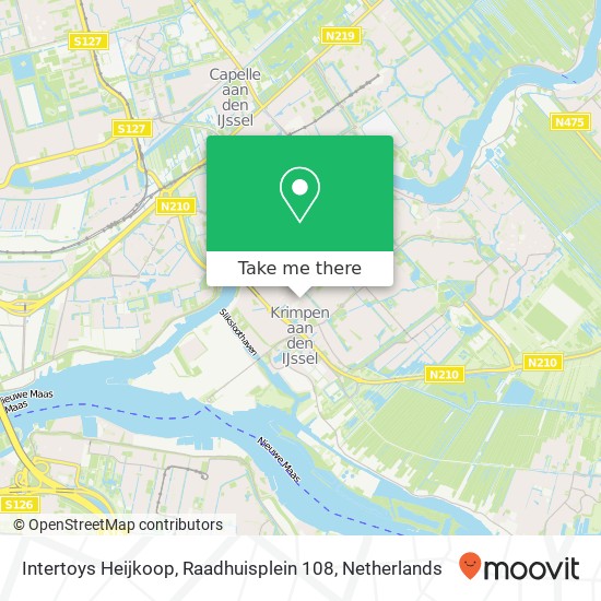 Intertoys Heijkoop, Raadhuisplein 108 map