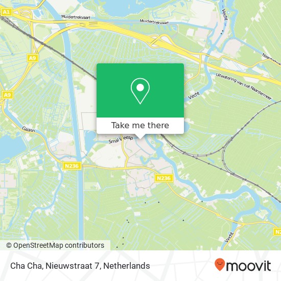 Cha Cha, Nieuwstraat 7 map