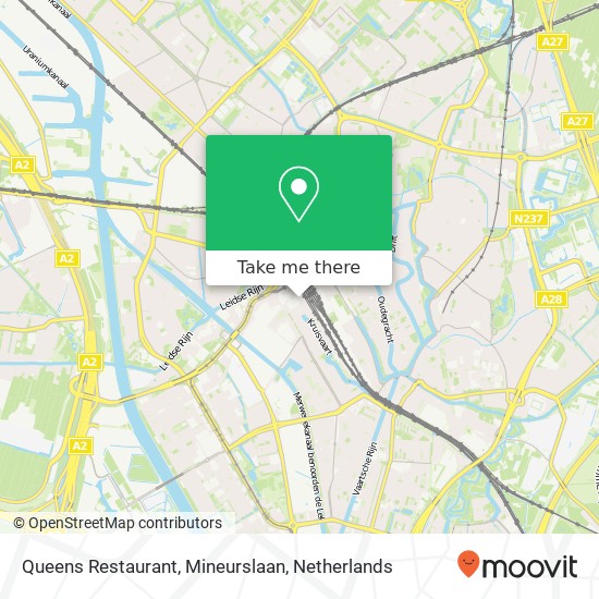 Queens Restaurant, Mineurslaan map
