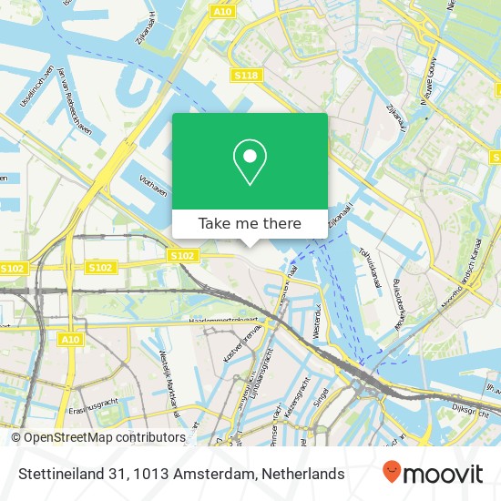 Stettineiland 31, 1013 Amsterdam map