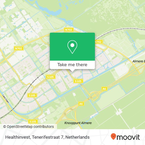 Healthinvest, Tenerifestraat 7 Karte