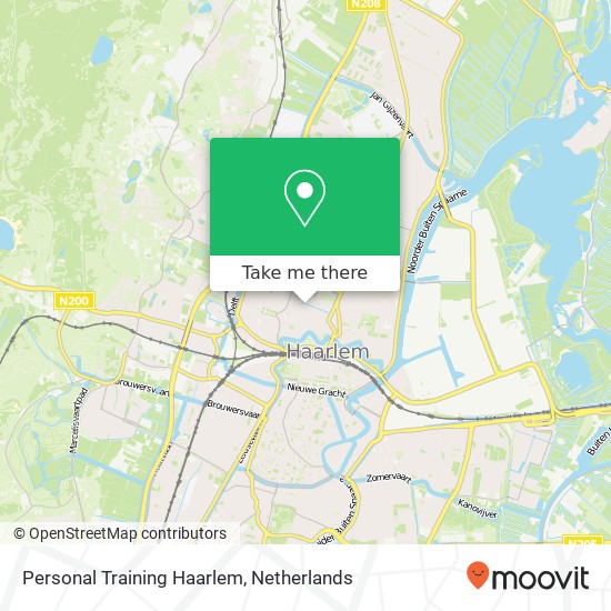 Personal Training Haarlem, Saenredamstraat map