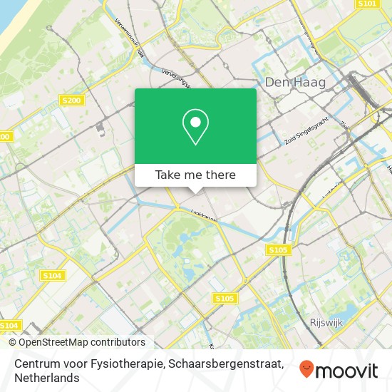 Centrum voor Fysiotherapie, Schaarsbergenstraat map