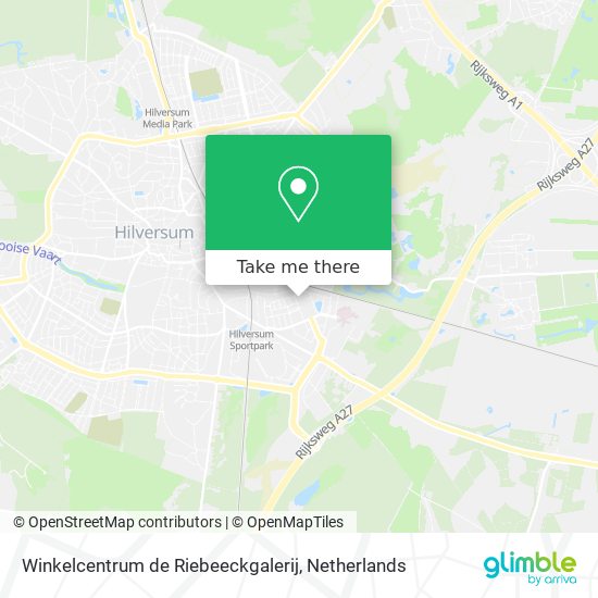 Winkelcentrum de Riebeeckgalerij map