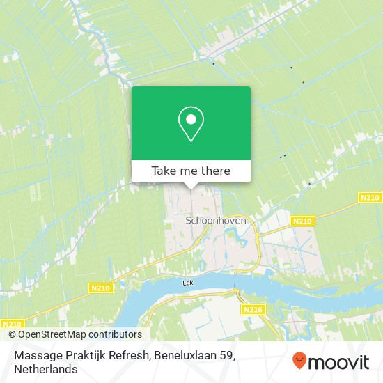 Massage Praktijk Refresh, Beneluxlaan 59 map