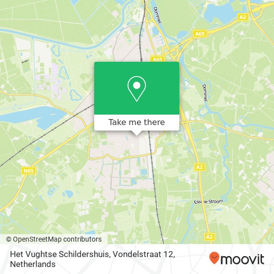 Het Vughtse Schildershuis, Vondelstraat 12 map