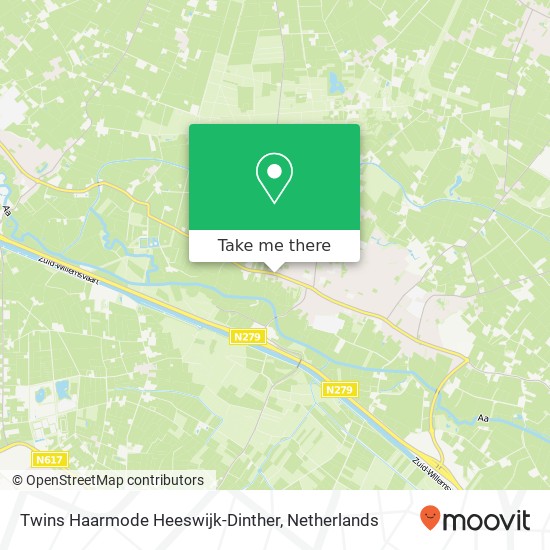 Twins Haarmode Heeswijk-Dinther Karte