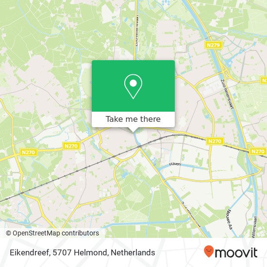 Eikendreef, 5707 Helmond map