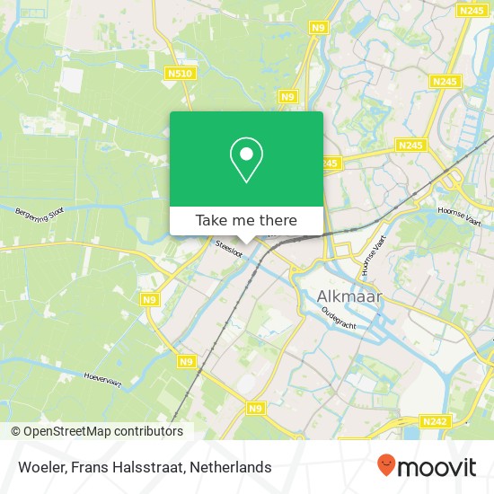 Woeler, Frans Halsstraat map