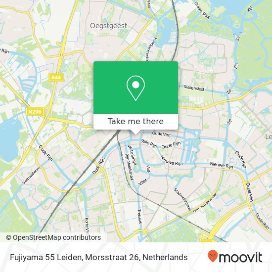 Fujiyama 55 Leiden, Morsstraat 26 map