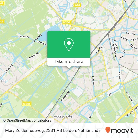 Mary Zeldenrustweg, 2331 PB Leiden map