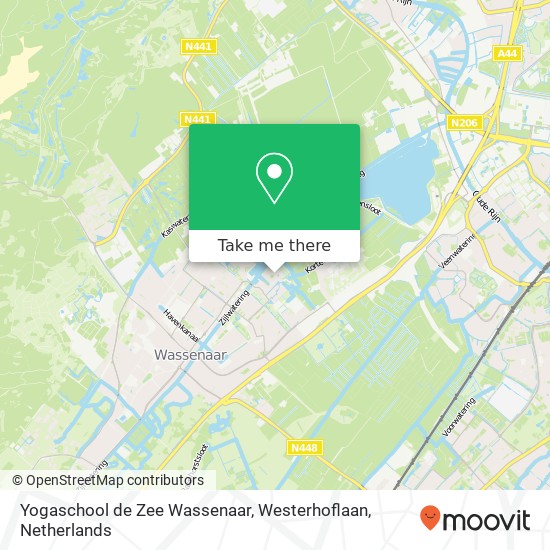 Yogaschool de Zee Wassenaar, Westerhoflaan map