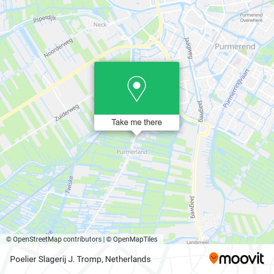 Poelier Slagerij J. Tromp map