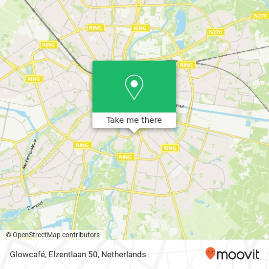 Glowcafé, Elzentlaan 50 map