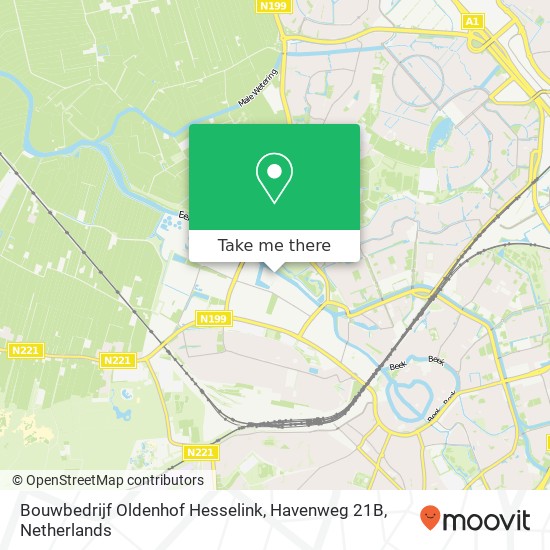 Bouwbedrijf Oldenhof Hesselink, Havenweg 21B Karte