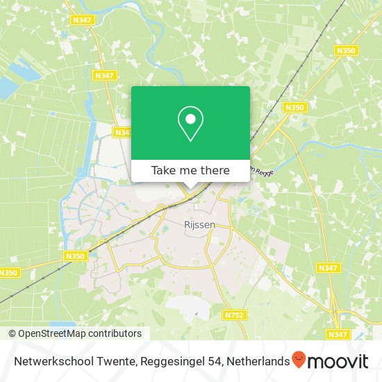 Netwerkschool Twente, Reggesingel 54 Karte