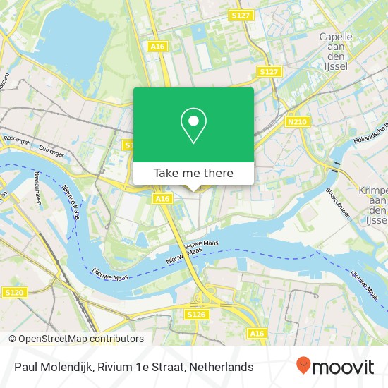 Paul Molendijk, Rivium 1e Straat map