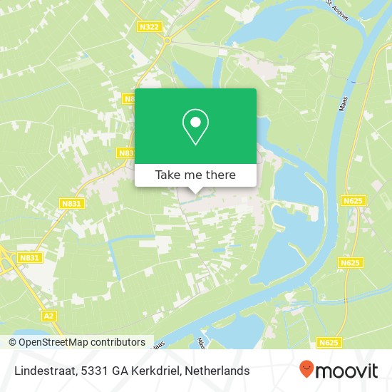 Lindestraat, 5331 GA Kerkdriel map