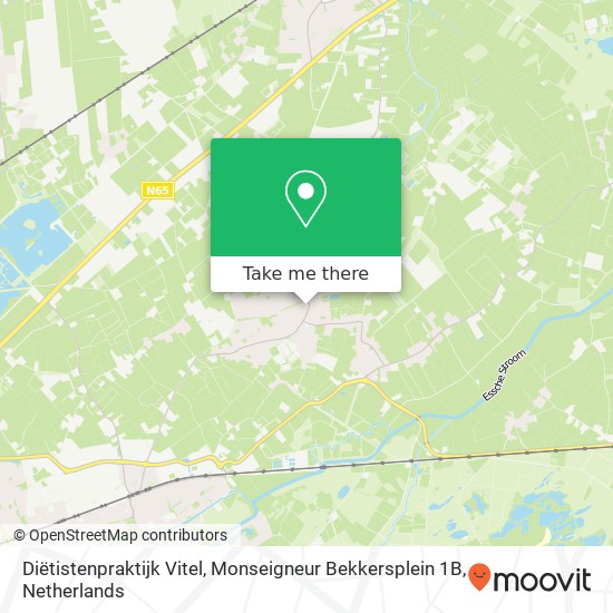 Diëtistenpraktijk Vitel, Monseigneur Bekkersplein 1B map