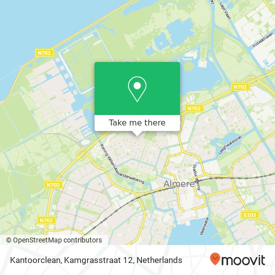 Kantoorclean, Kamgrasstraat 12 Karte