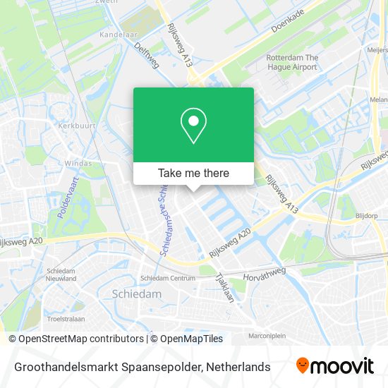 Groothandelsmarkt Spaansepolder map