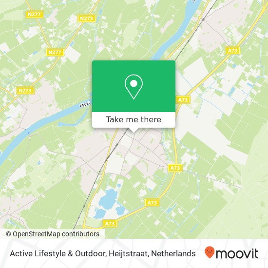 Active Lifestyle & Outdoor, Heijtstraat Karte