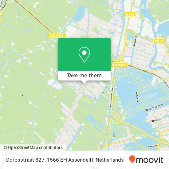 Dorpsstraat 827, 1566 EH Assendelft map