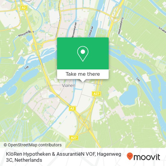 KlöRen Hypotheken & AssurantiëN VOF, Hagenweg 3C map