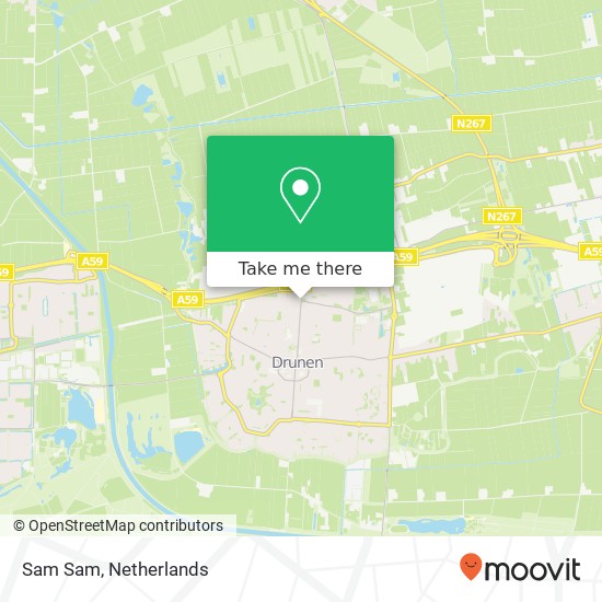 Sam Sam, Stationsstraat map