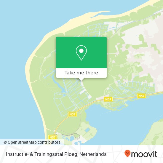 Instructie- & Trainingsstal Ploeg, Westduinweg Karte