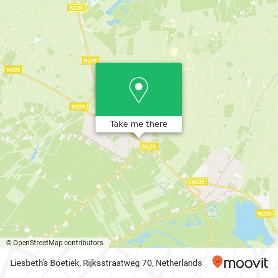 Liesbeth's Boetiek, Rijksstraatweg 70 Karte